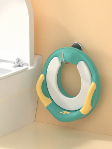 Baby Toilet Bowl Seat Portable Soft Toilet Training Cushion with Armrest Seat Pedestal Pad Ring Tandas Budak 马桶圈坐便器