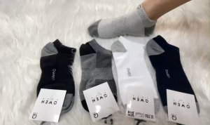 Tất Thể Thao Nam OWEN Cổ Ngắn Phối Màu Kháng Khuẩn Vớ Nam Cao Cấp Có Đai Bo Chống Trượt Công Nghệ Ultra Fresh