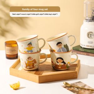 SHELI | Ceramic Mug Set for Living Room and Home Use