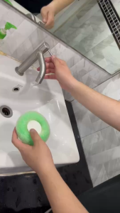 ฟองน้ำขัดตัวทรงโดนัท ฟองน้ำนุ่มไม่บาดผิว