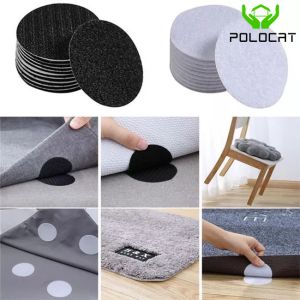 Polocat 2pcs/pair Anti-slip Sofa Frame Cover Pad Self Adhesive Velcro DotSheet Non-slip MatDouble-sided Fixed Velcro TapeSheets Tablecloth Sofa Carpet Anti-skid Holder#1