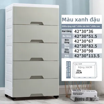 Tủ Lưu Trữ Gia Đình Có Ngăn Kéo Nhựa 42cm
