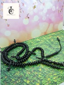 ❤️ INEZ CRAFT ❤️ Tasbih tijani kayu kelor hitam full benang rajut T29