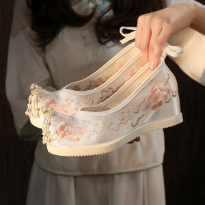 JIFANPAUL | Internal Heel Elevation Han Chinese Womens Embroidered Shoes