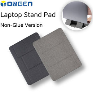 INOVAGEN ขาตั้งแล็ปท็อปที่วางแท็บเล็ตรุ่นที่ไม่ยึดติดรองรับแล็ปท็อปหนัง PUง่ายต่อการพกพาถอดออกได้และปรับความสูงได้