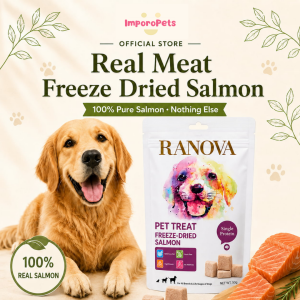 Ranova Langnuo Dog Treat Real Meat Freeze Dried Salmon Rich in Omega3 Natural Snack For Dogs