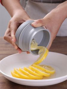 Multifunctional Lemon Spiral Slicer Home Use Ice American Honey Explosive Lemon Tea Flower Style Green Lemon Slicer Tool
