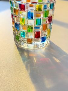Refracting Rainbow Gloss Painted Crystal Water Cup Blingbling Sense of Design Glass Cup Cocktail Whiskey Glasses