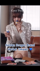 Golden Dragon Herbal Inhaler Natural Herbal Aromatherapy Inhaler Portable Freshening Nasal Inhaler for Travel Work School Outdoor Activities and Daily Use | Refreshing Herbal Scent Easy to Carry Convenient Personal Inhaler