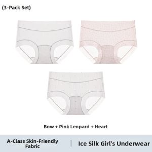 JIFANPAUL | Seamless Cool Ice Silk Underwear Thin for Summer With Antibacterial Cotton Gusset