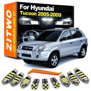 12Pcs LED Bulb Interior Light License Plate Lamp Kit For Hyundai Tucson MK1 1 I JM 2004 2005 2006 2007 2008 2009 Canbus No Error