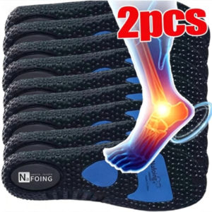 Orthopedic Insoles Arch Support Shock Absorption Memory Foam Shoe Pads for Plantar Fasciitis Flat Feet Heel Pain Running Hiking