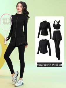 BAISILING | Premium Moisture Wicking Long Sleeve Womens Sports Suit with Phone Pocket
