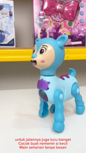 Mainan Anak RUSA TALI ELECTRIC CUTE PET 766 Mainan Rusak Gerak Berjalan Rusa Lampu Anak Mainan Anak Perempuan - Mainan Anak Laki Laki