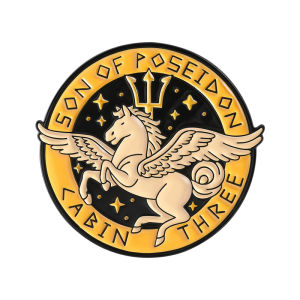 Percy Jackson Fantasy Movie Enamel Pin I Didnt Want To Be a Half-Blood Percy’s Sword Riptide Brooches Lapel Badge Jewelry Gifts