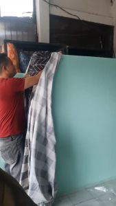 Sarung kasur busa No 4 /urung kasur/ Seprei resleting 90x200