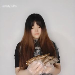 KeraSys ครีมย้อมผม เส้นใยอมผม 500 ml สีย้อมผม ชุดของ 100% สารสกัดสมุนไพร กลิ่นหอมไม่ฉุน ไม่ต้องย้อมแค่สระ แชมพูมาดำ คุณพยัคฆพาพูด