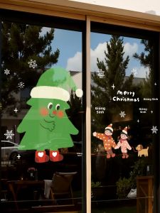 ZBER | Holiday Decorative Static Window Stickers