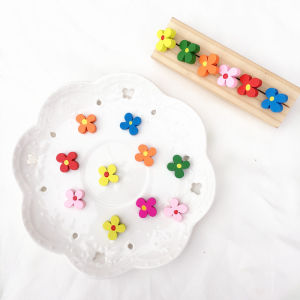 Hoa Tai Hình Hoa Nhỏ Màu Xanhหวาน Phong Cách HyunA Màu Cầu Vồng Không Cần Lỗ Tai Kẹp Tai Thời Trang Phụ Kiện Trang Sức Mới Cho Nữ