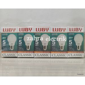 BOHLAM LED LUBY CLASIC CAHAYA PUTIH 5W-24W PAKET 10 PCS