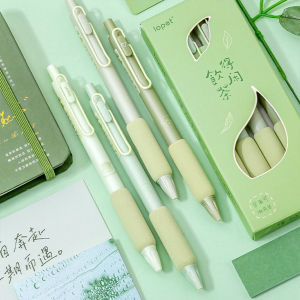 4Pcs Pulpen Gel Matcha Lucu Mekanik 0.5Mm Pen Pena Gel Ballpoint Mekanik
