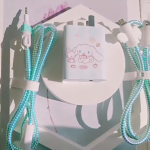 1.4m Split Wire Loom Spiral Earphone Cord Protector Charging Cable Protector Flexible Winder LA