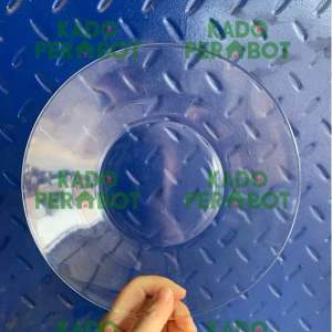 Piring Kaca Polos Besar - Piring Makan Kaca Polos - Piring Kaca Estetik