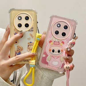 Fashion Casing Honor X9C X9b X7b HonorX9C 5G New Cute Cartoon Pacha Dog Kuromi Doraemon Bread Bear Laboo Anti-fall Phone Case with Lanyard 2025