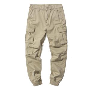 New Elastic Khaki Work Pants Mens Trendy Camouflage Casual Spring Autumn Style Slim Fit Versatile Leisure Trousers
