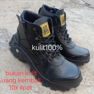 SEPATU SAPETY PRIA 100% KULIT  SEPATU BOOTS PRIA KEREN SEPATU SAFETY PRIA AGL"S