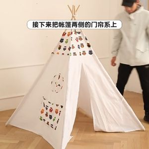 Indian Kids Tent Indian Teepee Tent For Kids Folding Indoor Outdoor Camping Castle House Baby Play House Tents Photo Props Gift