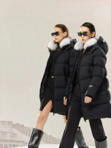 Guvet | Outdoors Mid-length Mink Collar Down Jacket