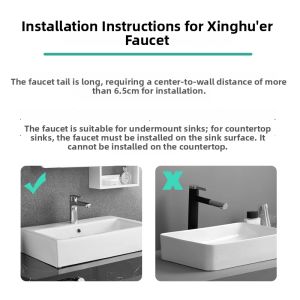 INSIHAY | Creative Minimalist Solid Brass Bathroom Faucet