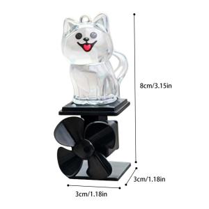 Wind Powered Motorcycle Figure Handlebar Dog Decoration Spins & Glows at Night Cool Riding Accessory for Bike Scooter Moto