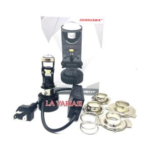 Lampu Utama Biled H6-H4 Projector Mini Projie Cut off