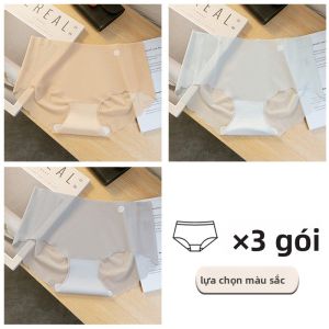 Quần lót nữ MiiOW bằng lụa cạp giữa không đường may kháng khuẩn