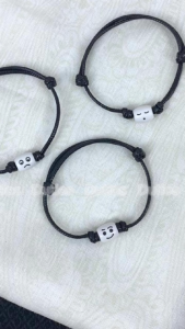 Vòng tay chạm mood Handmade by Dutios dây dù bóng điều chỉnh kích thước charm cảm xúc VEM001