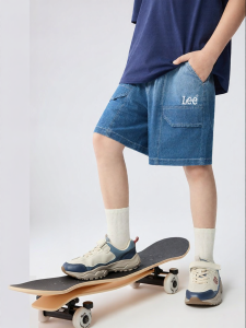 Lee | Quần Short Jeans Mỏng Hè Cho Trẻ Em