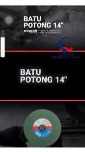 COD MODERN Batu Gerinda Potong Besi 14" 14 INCH Cut Off Wheel Stainless Steel 350 MM X 2.5 MM X 25.4 MM SEMARANG