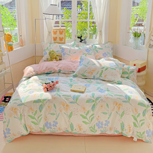 Bedding Set Floral Series Bed Sheet Single/Queen/King Quilt Cover Set Bedroom Decor Thick Mattress Cover Set