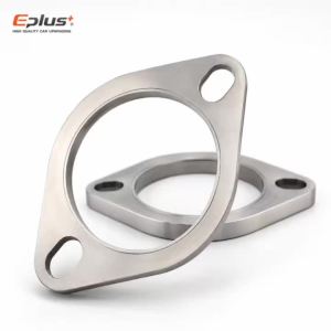 2 Bolt 304 Stainless Steel Exhaust Flange Universal Car Motorcycle Exhaust Pipe Connecting Flange for Exhaust Muffler Downpipe