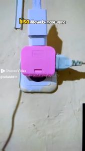 Alat Sambungan Stop Kontak Colokan 3 Steker Lipat: Plug Lipat 3IN1 & Socket Converter Power