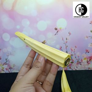 sedotan once pipa kayu kemuning gading model segi delapan premium h731