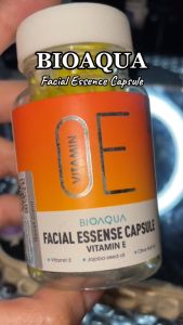 HZ - Bioaqua Facial Essence Capsule - Vitamin E - Serum Bioaqua - Essence Serum Waja Vitamin E Kapsul Untuk flek hitam jerawat glowing wajah buat cowok dan cewek