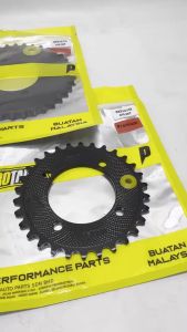 PROTAPER CP2 V2 BLACK 415 SPROCKET BELAKANG LC135 Y15 Y16 RXZ FZ150 SRL 110 SPOCKET HITAM With PU RING HEAVY DUTY SPOCKET