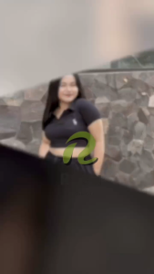 CROP TOP LOGO BORDIR P0L0 V NECK - ATASAN WANITA SLIMFIT LENGAN PENDEK