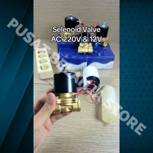 BERGARANSI Geerte Keran Otomatis Electric Solenoid Water Valve Normally 220V 3/4 Inch 2W 200 20