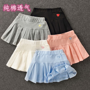 Quần Váy Xếp Ly Dễ Phối Đẹp Váy Cotton Trẻ Em Chân Váy Mẫu Mỏng Kèm Quần An Toàn Trẻ Em Lớn Vừa Sành Điệu