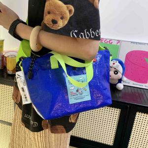 Túi Đeo Chéo Dệt Snoopy Túi Tote Đeo Vai Nhẹ Túi Đeo Chéo Dệt PP Thường Ngày Mùa Hè 2024 Túi Đeo Chéo Đeo Vai Đơn