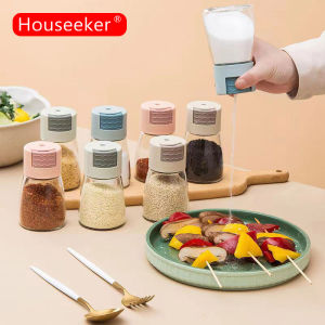 Houseeker Bình Lắc Muối Định Lượng 0.5G Bình Rót Đường Muối Bình Lắc Muối Tiêu Gia Vị Loại Đẩy Bình Đựng Gia Vị